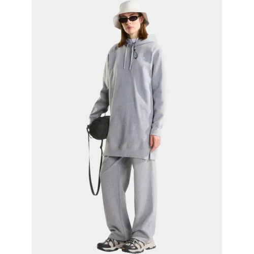 The North Face W Essential Sd Rlx Hooded Dress Női Ruha CQO-Grey