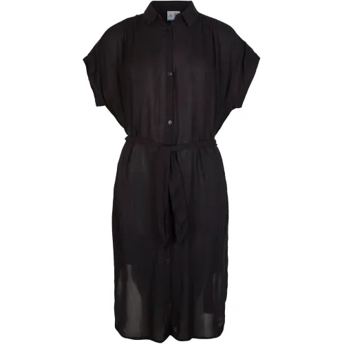 O'Neill Cali Beach Shirt Dress O'Neill Cali Beach Shirt Dress Női Ruha 19010-Black Out