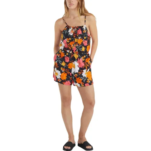 O'Neill Leina Playsuit Női Ruha 39069-Black Bluemchen