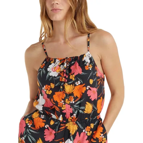 O'Neill Leina Playsuit Női Ruha 39069-Black Bluemchen