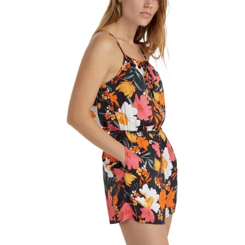 O'Neill Leina Playsuit Női Ruha 39069-Black Bluemchen