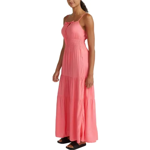 O'Neill Quorra Maxi Dress Női Ruha 14027-Perfectly Pink