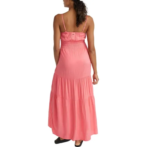 O'Neill Quorra Maxi Dress Női Ruha 14027-Perfectly Pink