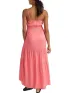 O'Neill Quorra Maxi Dress Női Ruha 14027-Perfectly Pink