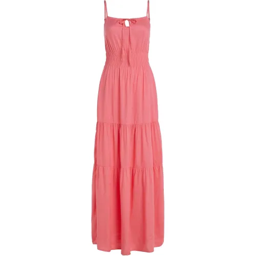 O'Neill Quorra Maxi Dress Női Ruha 14027-Perfectly Pink