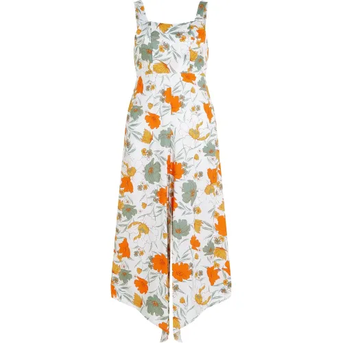 O'Neill Alba Jumpsuit O'Neill Alba Jumpsuit Női Ruha 31033-White Bluemchen