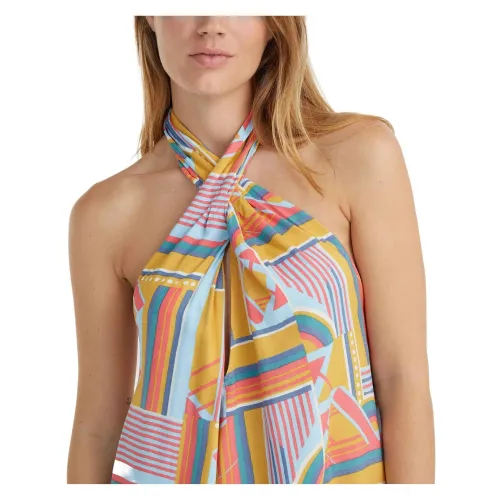O'Neill Naima Wow Dress O'Neill Naima Wow Dress Női Ruha 32028-Yellow Art Geo