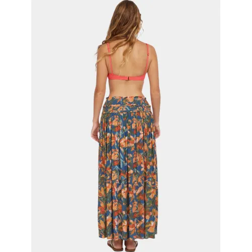 O'Neill Devyn Maxi Skirt O'Neill Devyn Maxi Skirt Női Szoknya 35155-Blue Painted Tropics