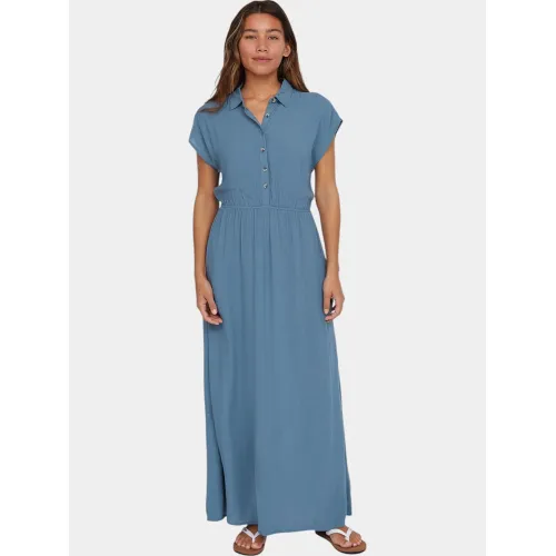 O'Neill Lori Maxi Shirt Dress Női Ruha 15064-Copen Blue