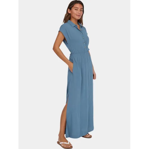 O'Neill Lori Maxi Shirt Dress Női Ruha 15064-Copen Blue