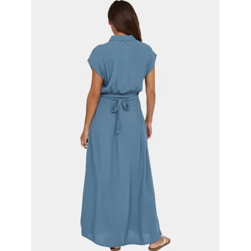 O'Neill Lori Maxi Shirt Dress Női Ruha 15064-Copen Blue