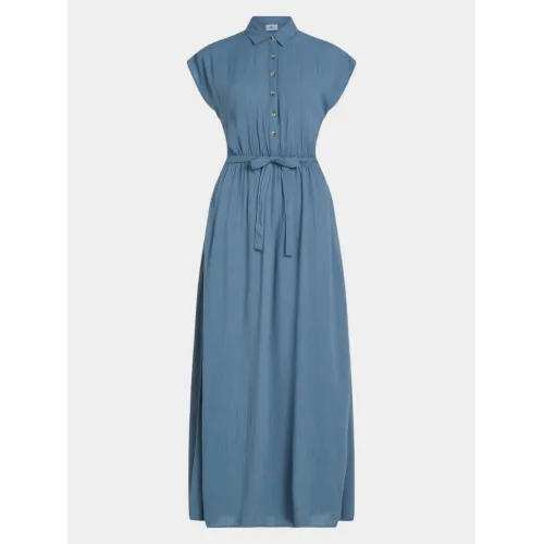O'Neill Lori Maxi Shirt Dress Női Ruha 15064-Copen Blue