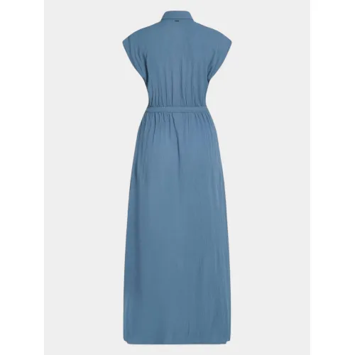 O'Neill Lori Maxi Shirt Dress Női Ruha 15064-Copen Blue