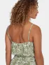 O'Neill Thin Strap Buttoned Romper Női Ruha 36077-Green Textured Jungle