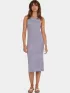 O'Neill O Neill Jess Midi Rib Dress Női Ruha 34530-Purple Yarn Dye Stripe
