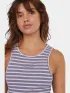 O'Neill O Neill Jess Midi Rib Dress Női Ruha 34530-Purple Yarn Dye Stripe