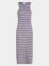 O'Neill O Neill Jess Midi Rib Dress Női Ruha 34530-Purple Yarn Dye Stripe