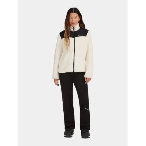 O'Neill Fwc Cruz Fuzzy Fz Hyperfleece Női Polár, középréteg 41017-Linen White Colour Block