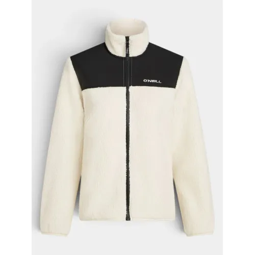 O'Neill Fwc Cruz Fuzzy Fz Hyperfleece Női Polár, középréteg 41017-Linen White Colour Block