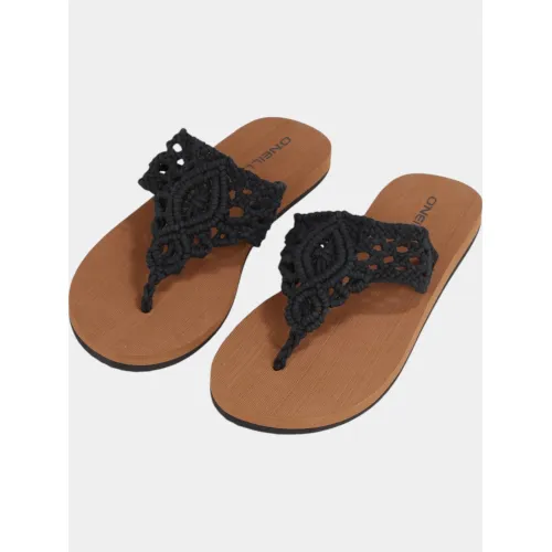 O'Neill Ditsy Crochet Sandals Női Papucs 19010-Black Out
