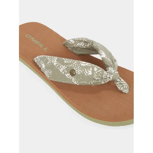 O'Neill Ditsy Sun Sandals O'Neill Ditsy Sun Sandals Női Papucs 36077-Green Textured Jungle