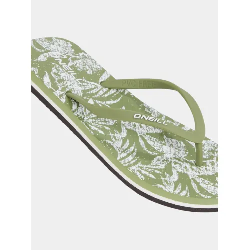 O'Neill Profile Graphic Sandals Női Papucs 36077-Green Textured Jungle