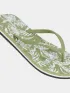 O'Neill Profile Graphic Sandals Női Papucs 36077-Green Textured Jungle