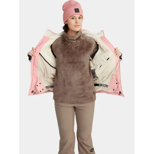 O'Neill Carbonite Snow Jacket O'Neill Carbonite Snow Jacket Női Síkabát, Snowboard Kabát 44030-Genuine Pink Colour Block