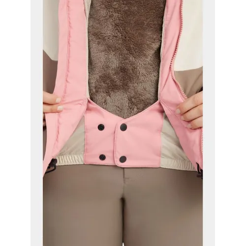 O'Neill Carbonite Snow Jacket O'Neill Carbonite Snow Jacket Női Síkabát, Snowboard Kabát 44030-Genuine Pink Colour Block