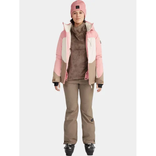 O'Neill Carbonite Snow Jacket O'Neill Carbonite Snow Jacket Női Síkabát, Snowboard Kabát 44030-Genuine Pink Colour Block