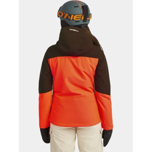 O'Neill FWC Cruz Triple Snow Jacket Női Síkabát 47032-Coffee Bean Colour Block