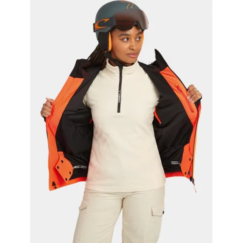 O'Neill FWC Cruz Triple Snow Jacket Női Síkabát 47032-Coffee Bean Colour Block