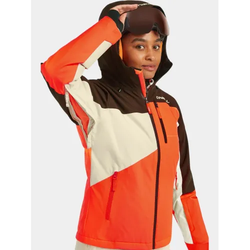 O'Neill FWC Cruz Triple Snow Jacket Női Síkabát 47032-Coffee Bean Colour Block