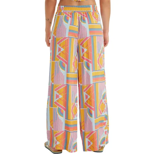 O'Neill Farrah Wow Woven Pants Női Hosszúnadrág 32028-Yellow Art Geo