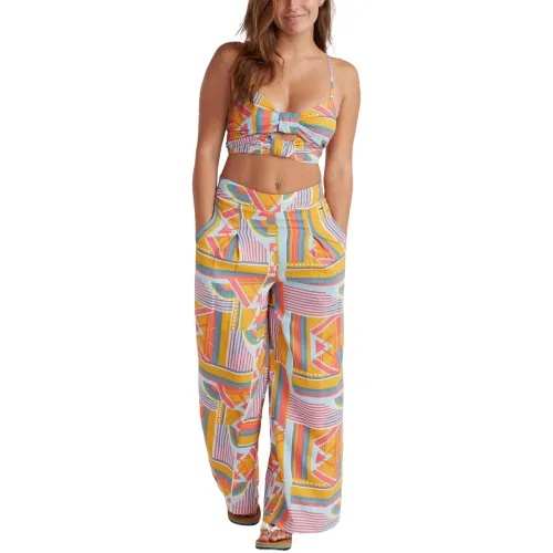 O'Neill Farrah Wow Woven Pants Női Hosszúnadrág 32028-Yellow Art Geo