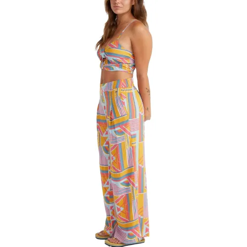 O'Neill Farrah Wow Woven Pants Női Hosszúnadrág 32028-Yellow Art Geo