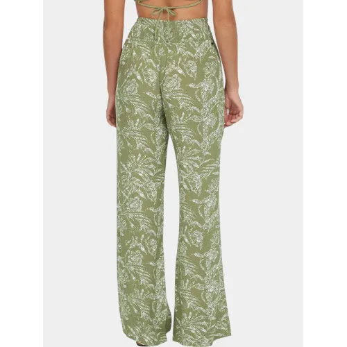 O'Neill Johnny Smocked Waist Pants O'Neill Johnny Smocked Waist Pants Női Hosszúnadrág 36077-Green Textured Jungle