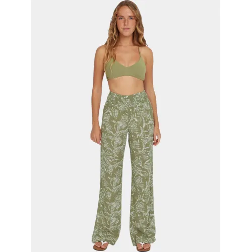 O'Neill Johnny Smocked Waist Pants O'Neill Johnny Smocked Waist Pants Női Hosszúnadrág 36077-Green Textured Jungle