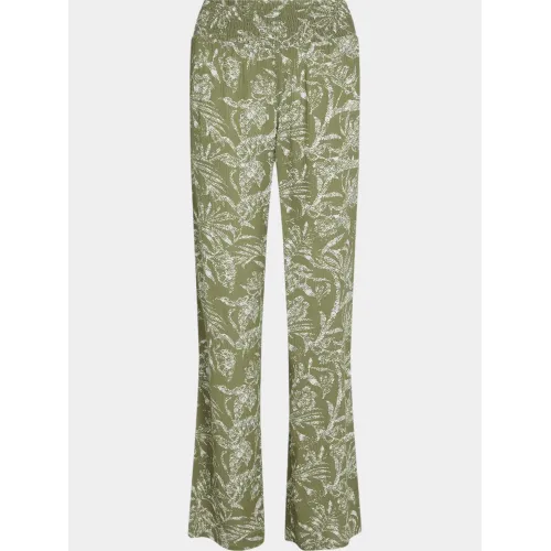 O'Neill Johnny Smocked Waist Pants O'Neill Johnny Smocked Waist Pants Női Hosszúnadrág 36077-Green Textured Jungle