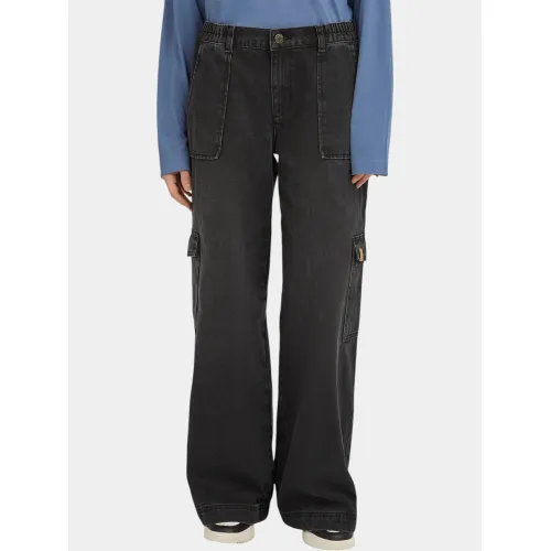 O'Neill O riginals Denim Cargo Pants Női Hosszúnadrág 19010-Black Out