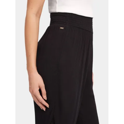 O'Neill Johnny Smocked Waist Pants Női Hosszúnadrág 19010-Black Out