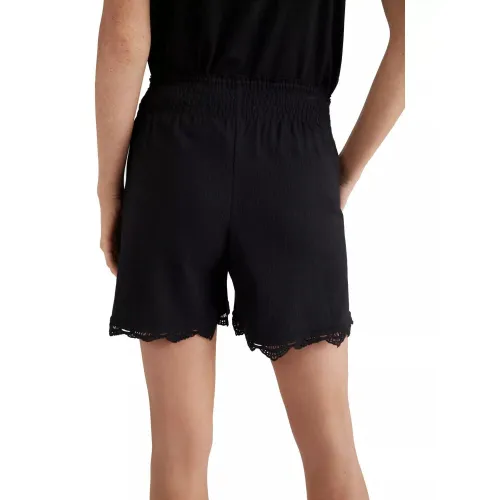 O'Neill Smocked Shorts Női Rövidnadrág 19010-Black Out
