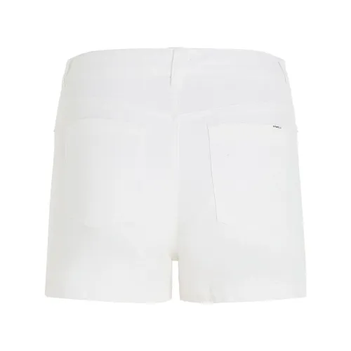 O'Neill Essentials  Stretch 5 Pkt Shorts Női Rövidnadrág 11010-Snow White