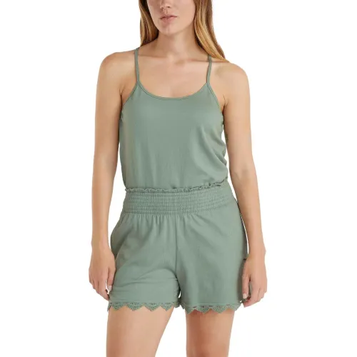 O'Neill Essentials Ava Smocked Shorts Női Rövidnadrág 16017-Lily Pad