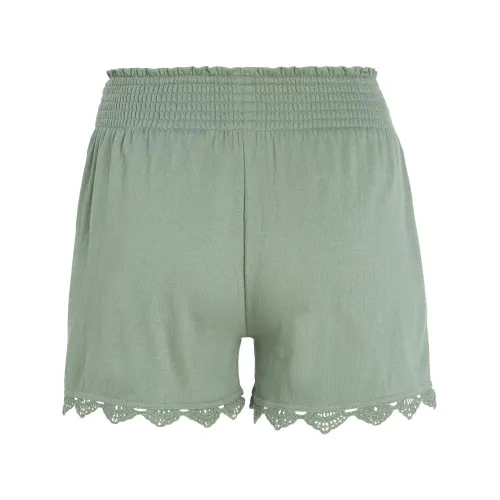 O'Neill Essentials Ava Smocked Shorts Női Rövidnadrág 16017-Lily Pad
