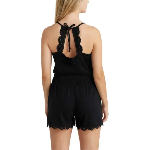 O'Neill Essentials Ava Smocked Shorts Női Rövidnadrág 19010-Black Out