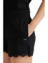 O'Neill Essentials Ava Smocked Shorts Női Rövidnadrág 19010-Black Out