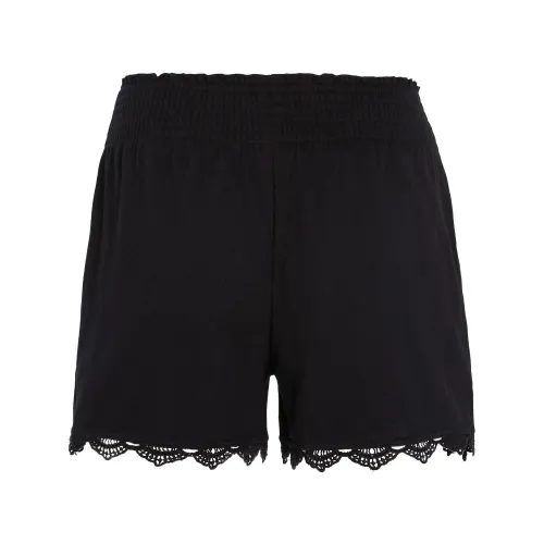O'Neill Essentials Ava Smocked Shorts Női Rövidnadrág 19010-Black Out