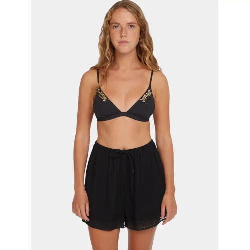 O'Neill Essentials Embroidery Shorts Női Rövidnadrág 19010-Black Out