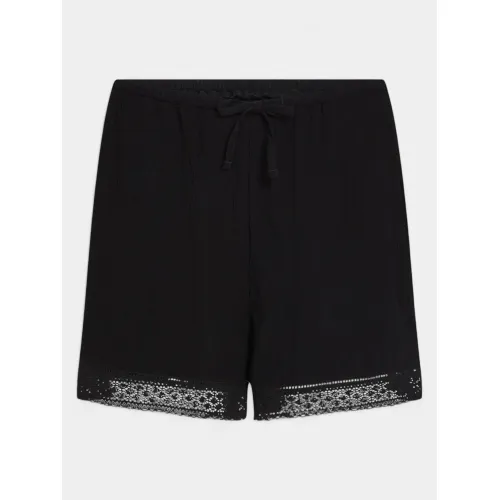 O'Neill Essentials Embroidery Shorts Női Rövidnadrág 19010-Black Out